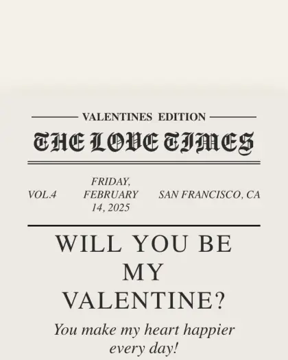 The Love Times — a real newspaper-style love website example